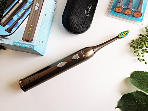 Media-Tech Sonic Waveclean Sonic Toothbrush + 2 DuPont Heads