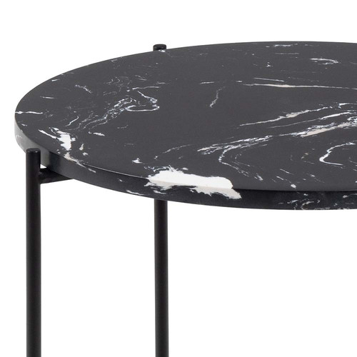 Coffee Table Avila, high, black marble