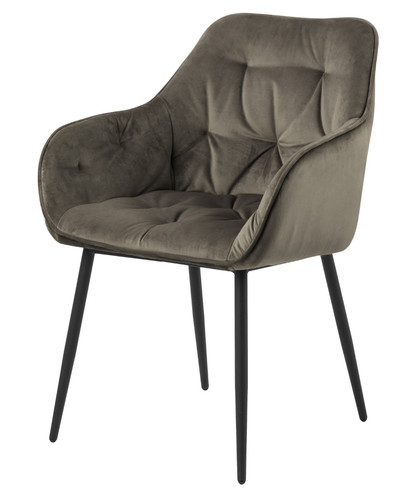 Chair Brooke, velvet, beige