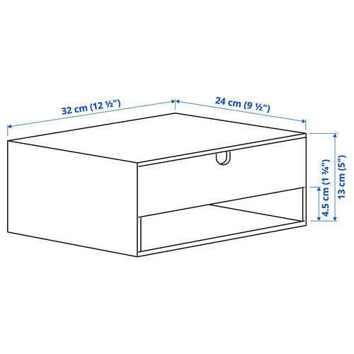 HÄSTVISKARE Mini chest of drawers, oak effect, 32x24 cm