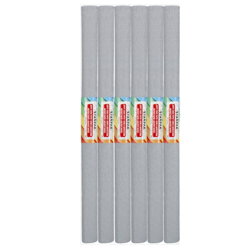 Crepe Paper 50x200cm 10pcs, grey