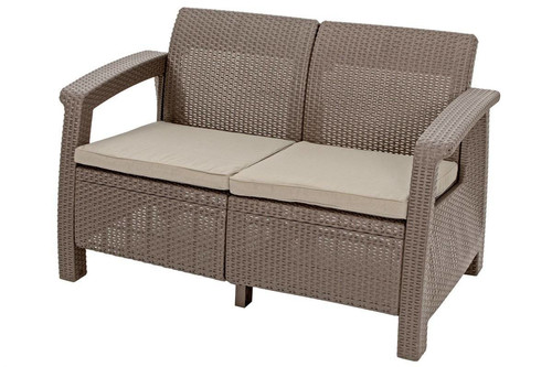 Outdoor Furniture Set CORFU SET, cappuccino