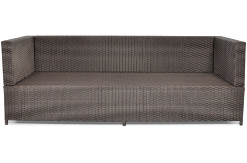 Outdoor 3-seat Sofa MALAGA, brown