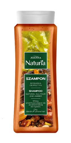 JOANNA Naturia Shampoo for Oily & Dandruff-Prone Hair Natural Sulphur & Amber 500 ml