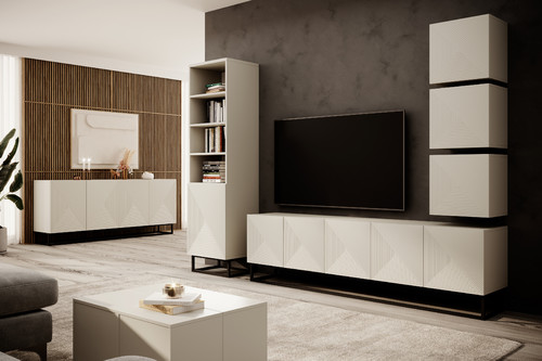 Wall-Mounted TV Cabinet Asha 200cm, cashmere