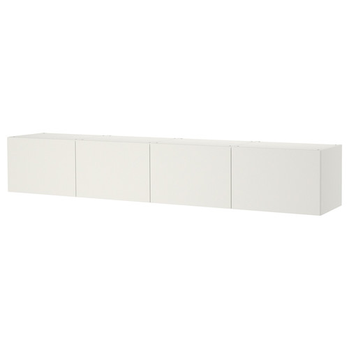PLATSA Wall storage, white Fonnes, white, 240x42x40 cm