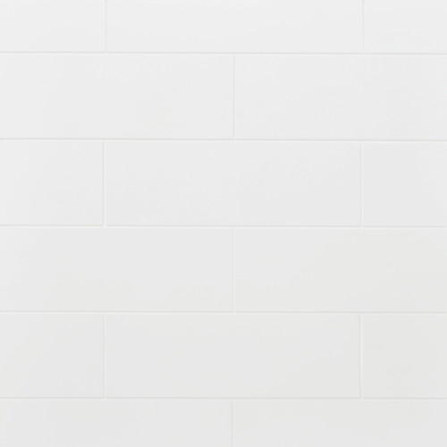 GoodHome Glazed TIle Plain 20 x 60 cm, white, 0.96 m2