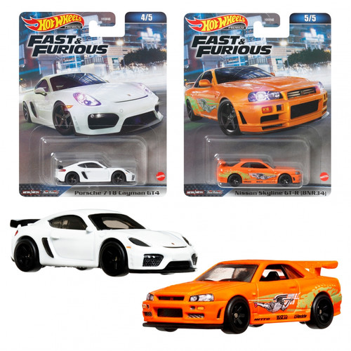 Hot Wheels Premium Fast & Furious 1pc, assorted models, HNW46 3+