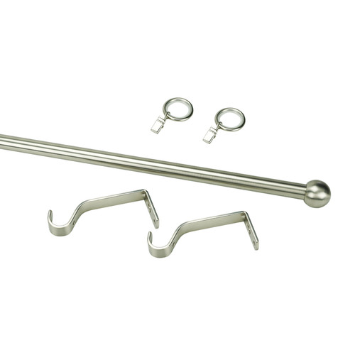 Curtain Rod 16mm 200cm, silver