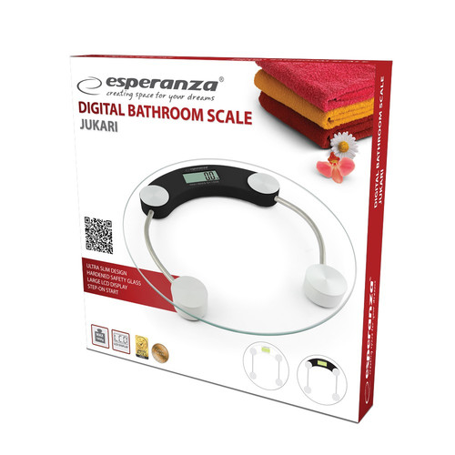 Esperanza Digital Bathroom Scales Jukari EBS007K - Black