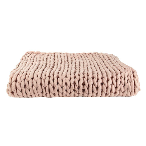 Blanket Chunky, thick, pink