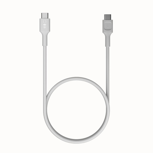 GREEN CELL Cable USB-C-USB-C PowerFlex 100W, silicone, 1.2m, white