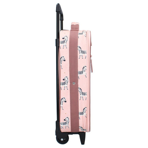 Kidzroom Trolley Suitcase Current Legend Zebra, pink
