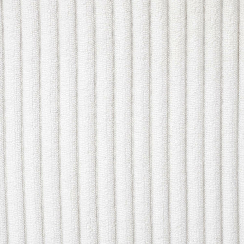 Folding Pouffe, corduroy, white