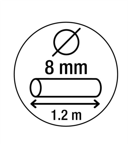 Smith and Locke Anti-theft Bike Cable with Code 8 x 1200 mm