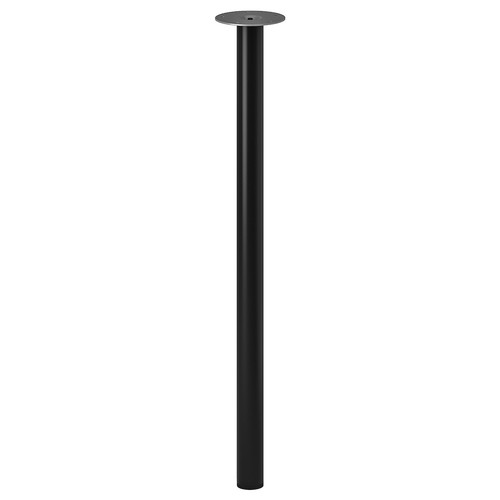 LAGKAPTEN/SPÄND Desk, black-brown/black, 200x60 cm