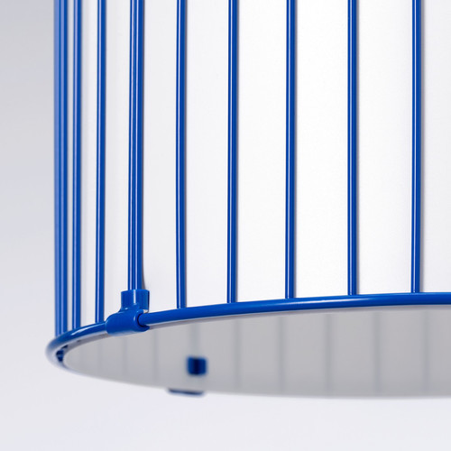 SOLVINDEN Pendant lamp, blue, 48 cm
