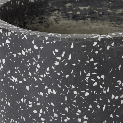 Plant Pot GoodHome Terrazzo 17 cm, graphite
