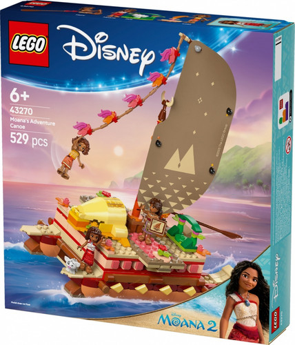 LEGO Disney Moanas Adventure Canoe 6+