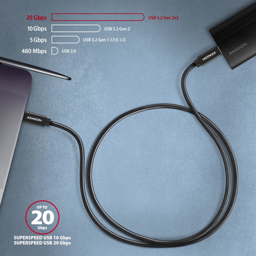 AXAGON USB Cable BUCM32-CM10AB USB-C - USB-C 3.2