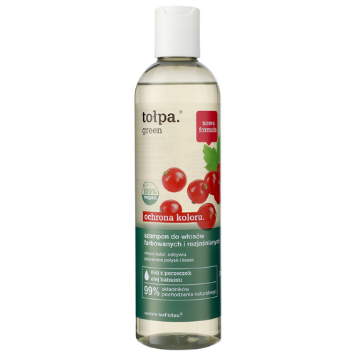 TOŁPA Green Color Protect Shampoo for Colored & Bleached Hair 99% Natural 300 ml