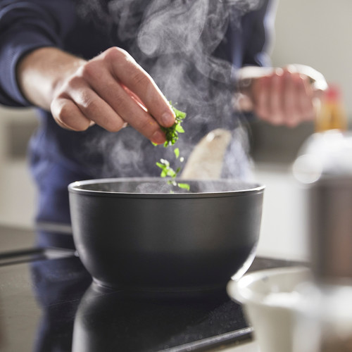 HUSKNUT Saucepan, non-stick coating, black, 1.8 l