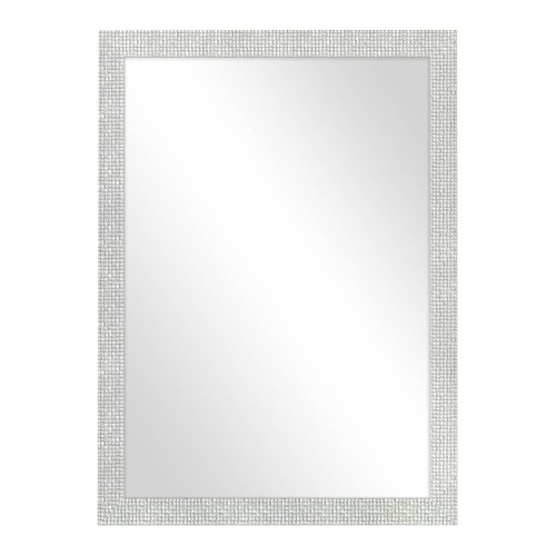Mirror 50x70 cm, bright silver frame