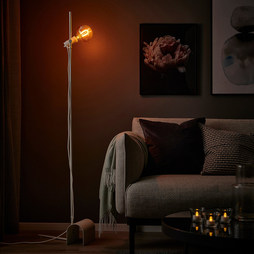 MOLNART LED bulb E27 150 lumen, mushroom brown clear glass, 120 mm