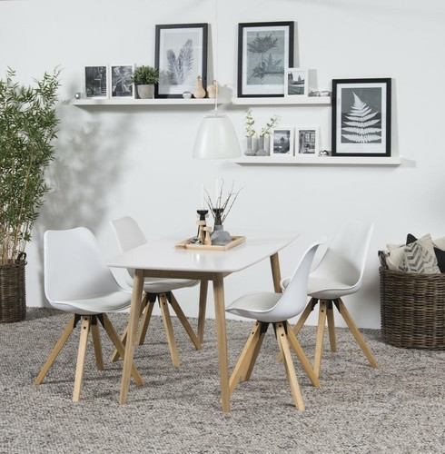 Chair Dima, faux leather, white