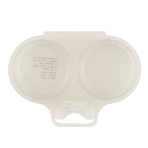 Silicone Microwave Egg Poacher, white