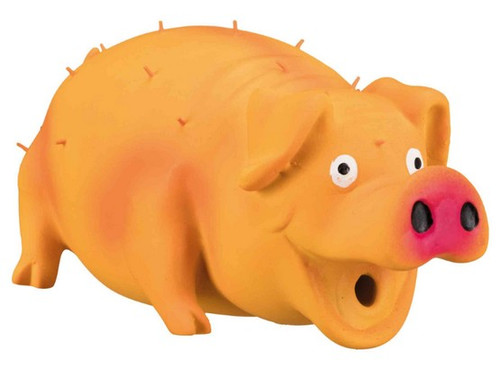 Trixie Latex Dog Toy Bristle Pig 21cm, 1pc, assorted colours