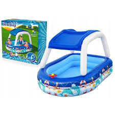 Bestway Inflatable Paddling Pool Sea Captain 2.13m x 1.55m x 1.32m 3+