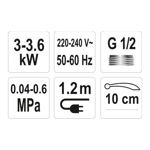 Flow Instantaneous Water Heater with Battery 3kW