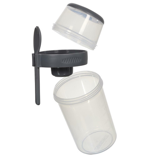 Lunch Box with Dividers, grey