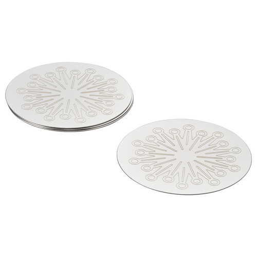 FRÖJDA Coaster, stainless steel, 9 cm