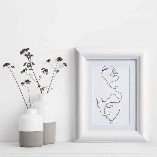 GoodHome Picture Frame Blanton 13 x 18 cm, white