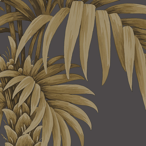 GoodHome Vinyl Wallpaper on Fleece Chalce, anthracite