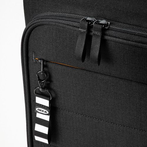VÄRLDENS Cabin bag on wheels, black, 34x20x54 cm/30 l