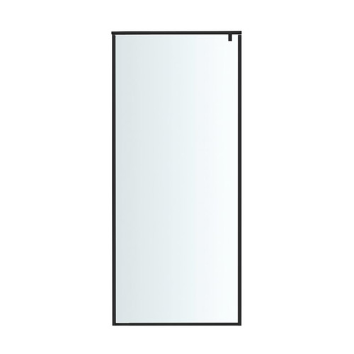 GoodHome Walk-in Shower Enclosure Ezili 90 cm, black/transparent