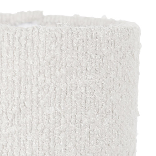 Table Metal Lamp with Boucle Shade