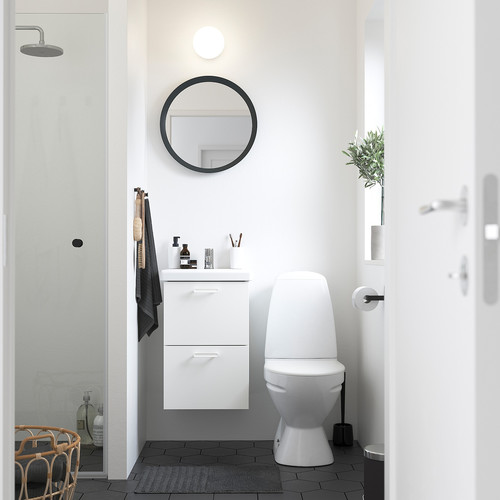 TVÄLLEN Single wash-basin, 44x43x5 cm
