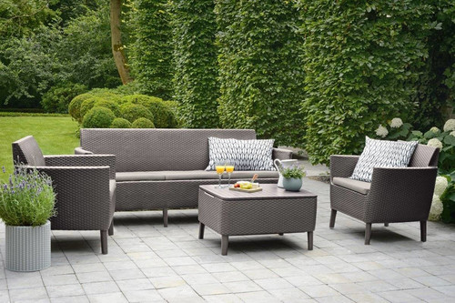 Outdoor Furniture Set SALEMO MAX, cappuccino