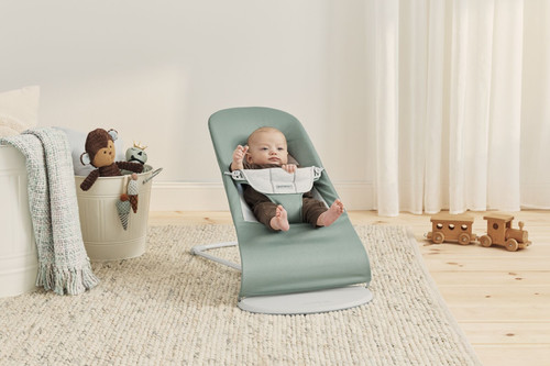 BABYBJORN Bouncer Balance Soft Light sage/Grey, Woven/Jersey