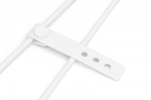 DIGITUS Lightning silicone connection cable, USB-C - Lightning, 0.5m, white