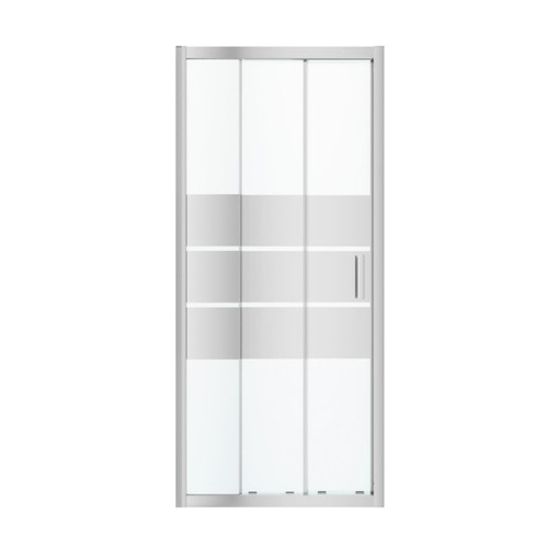 GoodHome Sliding Shower Door Beloya 90 cm, chrome/mirror glass