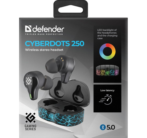 Defender Wireless Headphones Bluetooth Earbuds CYBERDOTS 250