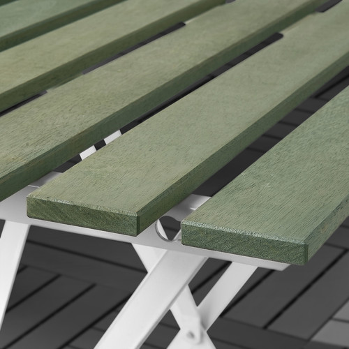 TÄRNÖ Table+2 chairs, outdoor, white/green