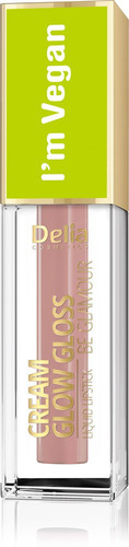 Delia Cosmetics Cream Glow Gloss Lip Gloss Vegan no. 103 Peach Essence 5ml