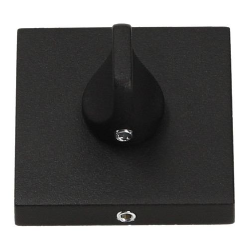 Gamet Door Escutcheon Organic, lower, square, black