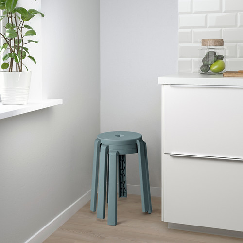 IBBARBO Stool, turquoise